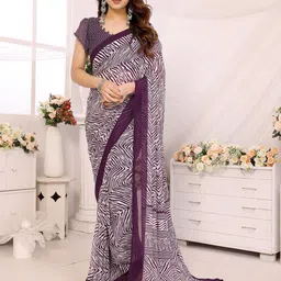 The Textile Hub Leheriya Pure Georgette Leheriya Saree-image-56