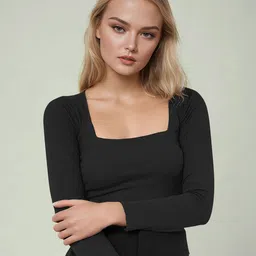 Dream Beauty Fashion Square Neck Fitted Top-picture-51