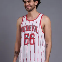 GO DEVIL Men Printed Round Neck Sleeveless Cotton Innerwear Gym Vest-image-5