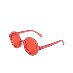 KIDOfash Unisex Kids Round Sunglasses with UV Protected Lens SUN-1666-BLUE-4