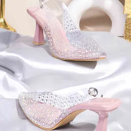 Froh Feet Women Embellished Kitten Heels Sandals-45