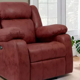 Duroflex Avalon E - Motorized Single Seater Fabric Recliner With USB Port-image-6