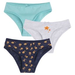 Nuego Girls Pack Of 3 Printed Pure Cotton Basic Briefs KG-UN-BRF-0004-2-3Y-15