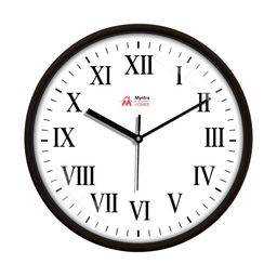 Myntra Elegant Homes Black & White Printed Silent Analogue Contemporary Wall Clock-image-93