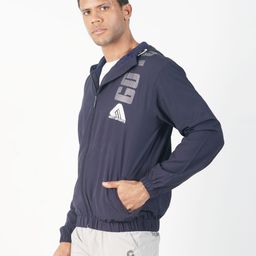 GOTO Men Polyester Lightweight Training or Gym Open Front Jacket with Embroidered image 4