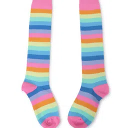 TIPY TIPY TAP Kids Striped Cotton Thigh High Socks-48