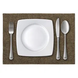 Kuber Industries Brown Multiuses Jute Table Placemat For Kitchen Dining Table Set Of 6 image 4