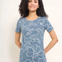 Honey by Pantaloons Women Printed Regular Fit Cotton Tshirt-picture-23