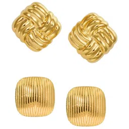 DressBerry Set Of 2 Square Shaped Studs image 2
