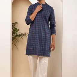 MULTI SHADES Printed Pure Cotton Straight Kurta With Pyjama-33