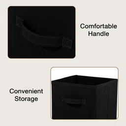 Kuber Industries Black Set of 4 Regular Multi-Utility Organisers image 4