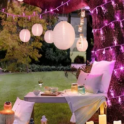 KAVYARA Pink Rice Shape String Light image 5