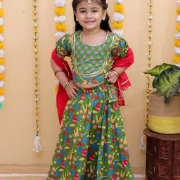 UNBIND Girls Ready to Wear Lehenga & Blouse Cotton-10