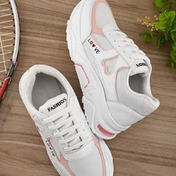 Cococart Women Colourblocked Lace-Ups Sneakers-image-11