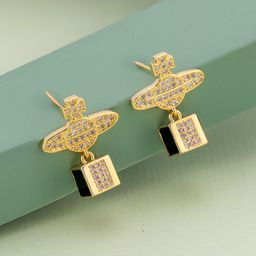 Kushal's Fashion Jewellery Rhodium-Plated Zircon Studded Drop Earrings-45