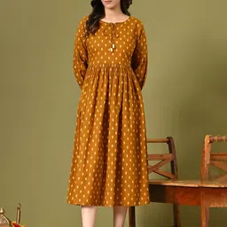 DECKEDUP Print Midi Dress-image-8