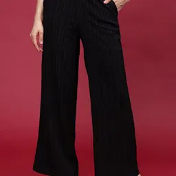 Fashion Gaiia Women Striped Trousers-image-29
