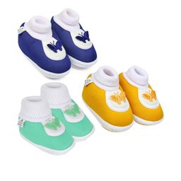 NESKA MODA 3 Pair Of Kid Cotton Booties-picture-34