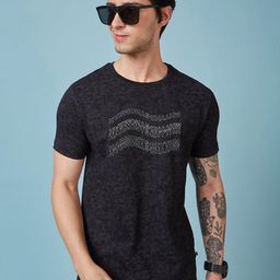 Status Quo Men Typography Printed Round Neck Regular Fit Cotton T-shirt-picture-9