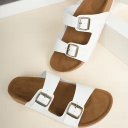MOZAFIA Men Open Toe Flats-1