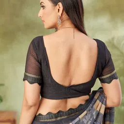 LeeliPeeri Designer Pure Chiffon Saree image 3