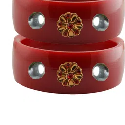 Vidhya Kangan Multi-Coloured Brass Bangles-image-91