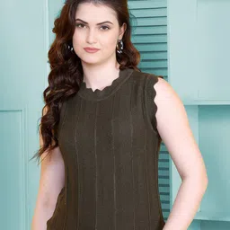 Chemistry Women Self Design Pure Cotton Top-picture-17