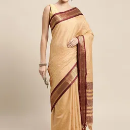 LeeliPeeri Designer Woven Design Zari Silk Cotton Designer Saree-image-29