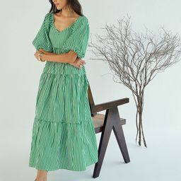 Pink Paprika by SASSAFRAS Striped Maxi Dress-image-21