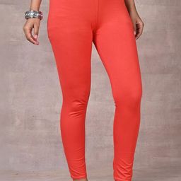 Lakshita Women Orange Leggings-image-74