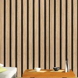 Asian royal Brown & Black Striped Printed Self-Adhesive Wall Sticker-image-81