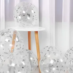 Special You 10pcs Grey Confetti Balloons Festive Decor-27