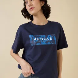 Mast & Harbour Women Printed T-shirt-picture-48
