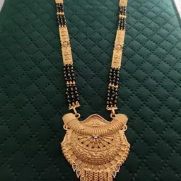 V.K.PAYAL.JEWELLERY Gold-Plated Artificial Beaded Mangalsutra-picture-7