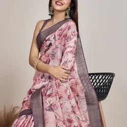 Ethnielle Ethnic Motifs Printed Tissue Mysore Silk Saree-picture-39