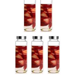 SOMIL Set Of 5 Glass Water Bottle-image-35