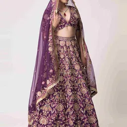 The Front Row Embellished Thread Work Ready to Wear Lehenga & Blouse With Dupatta image 4