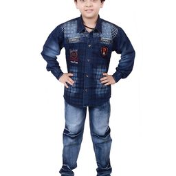 Arshia Fashions Boys Printed Shirt with Trousers-23