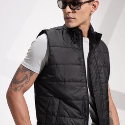 INVICTUS Mock Neck Sleeveless Padded Jacket-picture-43