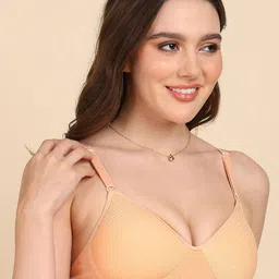 KOMLI Pack of 2 Lightly Padded Stripe-Print Full Coverage Bra image 4