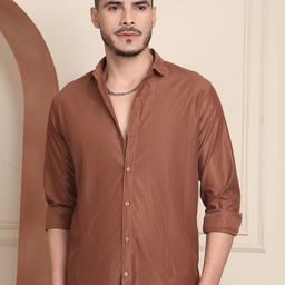 BLEZZA Mens Casual Striped Shirt-image-87