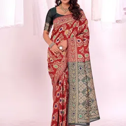 Florence Woven Design Zari Kanjeevaram Saree-picture-11