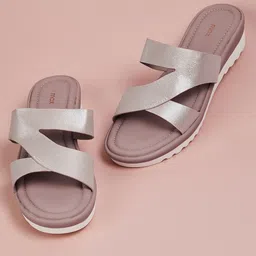 max Women Flatform Heels Metallic Sandals-picture-27