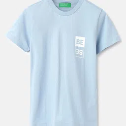 United Colors of Benetton Boys Solid Round Neck Pure Cotton T-Shirt-image-59