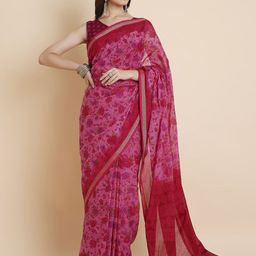 RATAN Floral Pure Cotton Saree-image-83