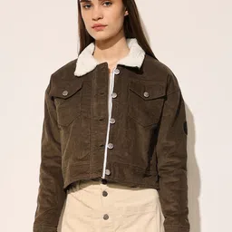 ONLY Women Corduroy Crop Biker Jacket-image-50