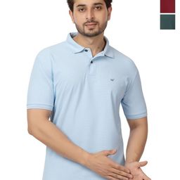 WILD COPS Pack Of 3 Short Sleeves Polo Collar T-shirt-image-13