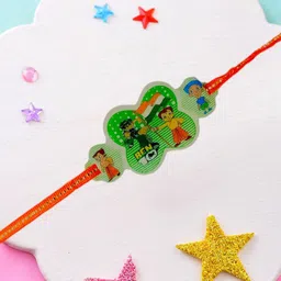 Aapno Rajasthan Kids Favoutite Character Band Rakhi With Greetings Card-28