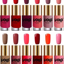 VOLO Set Of 12 Luxury Super Shine Nail Polish - 10 ml Each-Combo-No-299-31