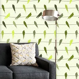 ArtzFolio Printed UV-Resistant Anti-Bacterial Colorful Birds On WiresPeel & Stick Wallpaper-image-36